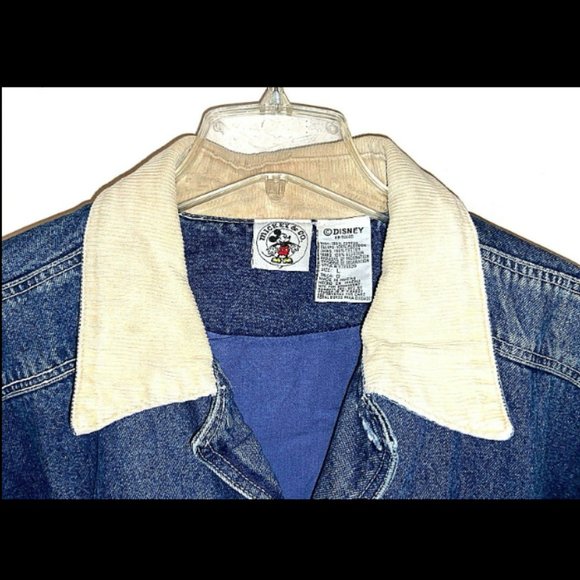 Disney Classic VIntage Mickey & Co Denim Jacket Authentic Size L Women's EUC - Picture 6 of 12